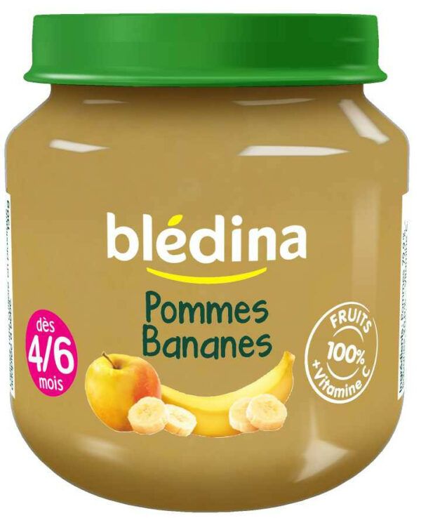 Compote Blédina Pommes Bananes de 130g