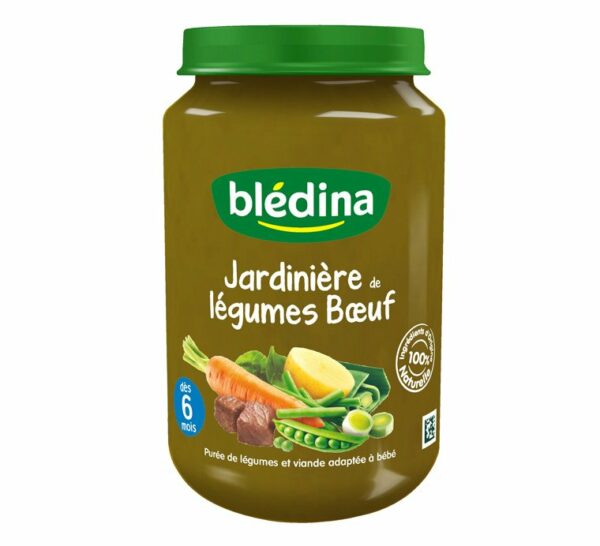 Purée Blédina Jardinière de légume Bœuf pot de 200g