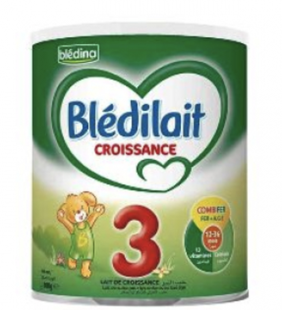 BLEDILAIT CROISSANCE 3 LAIT EN POUDRE 12 MOIS-3 ANS 400G - Pharmacie Sainte  Marie