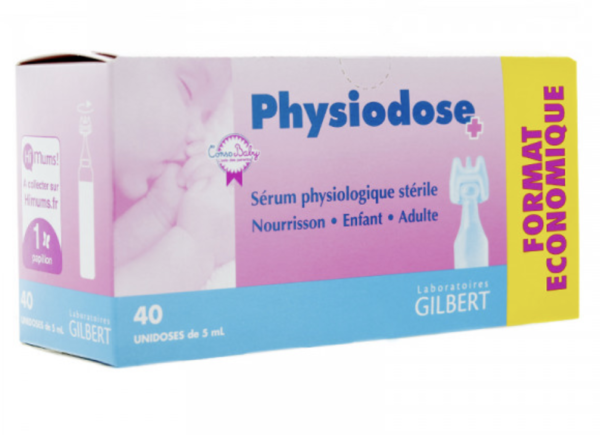 Physiodose 30 unidoses de 5 ml - Laboratoires Gilbert