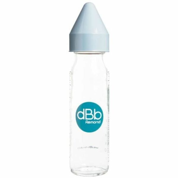 DBB Remond - Biberon Verre, Système Bleu - 240ml