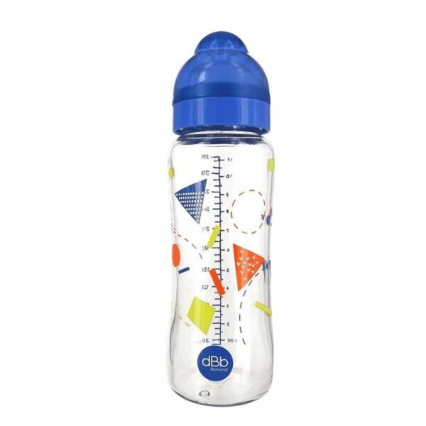 DBB Remond - Biberon Verre L.O Motif Géométrie Système Translucide - 330 ml