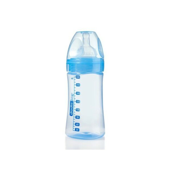 Dodie - Biberon Ini bleue Tétine D2 - 240ml