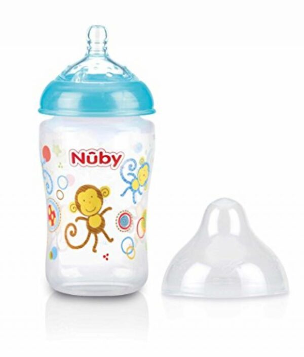 Nûby - ID1194 Biberon avec Tétine Anti-Coliques Débit Moyen - 360 ml