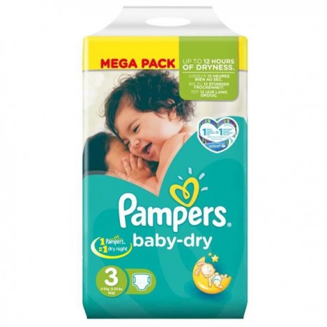 COUCHE PAMPERS TAILLE 3 6-10KG X30