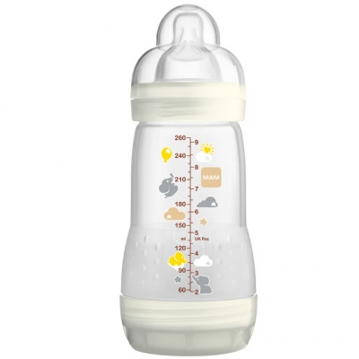 Biberons anti-coliques Mam Easy Start, 260 ml, pour bébés de 2 mois et plus,  couleur bleue(Reconditionné)